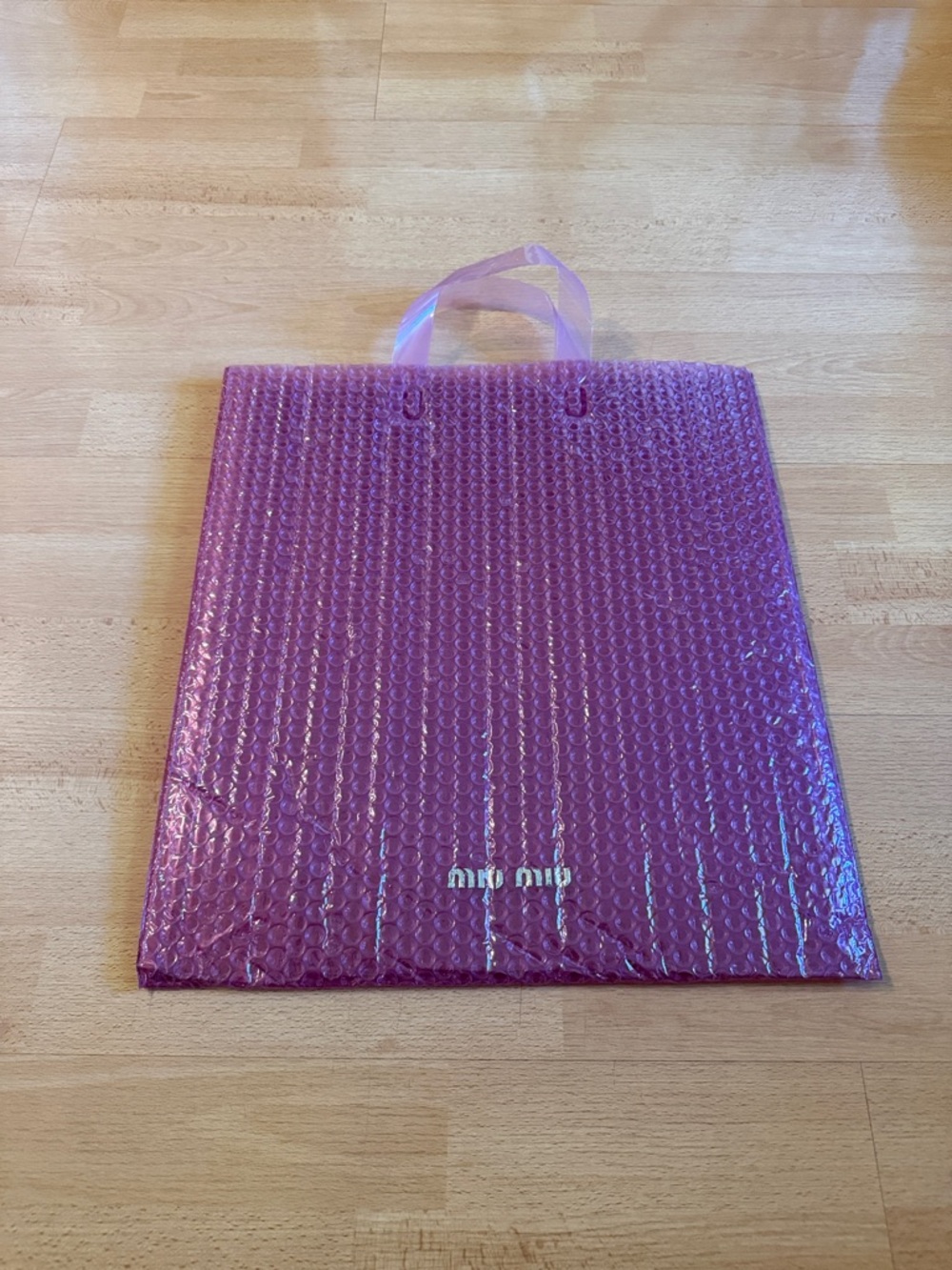 Miu Miu Pink Bubble Tote 💕 Y2K Transparent PVC Bag